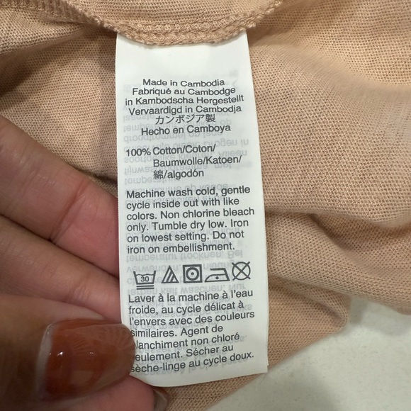 NWOT J. Crew Cotton and Sequins T-Shirt – XL - Picture 3 of 6